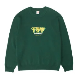A Thousand Futures 'Happy Family' Knit Sweater - Forest Green