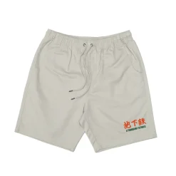 A Thousand Futures 'Lucky' Canvas Twill Shorts - Bone
