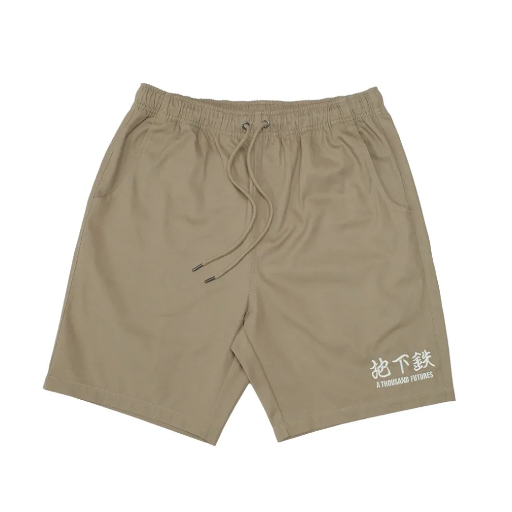 A Thousand Futures 'Lucky' Canvas Twill Shorts - Army