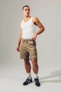 A Thousand Futures 'Lucky' Canvas Twill Shorts - Army