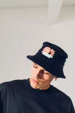 A Thousand Futures 'Lucky' Cord Bucket Hat - Black