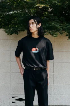 A Thousand Futures 'Lucky Cat' Tee - Black