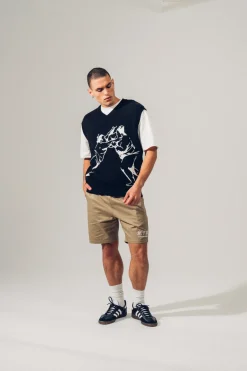 A Thousand Futures 'Sumo' Knit Vest - Black