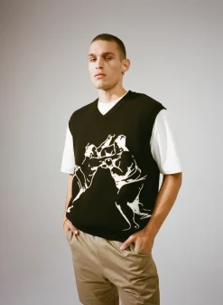 A Thousand Futures 'Sumo' Knit Vest - Black