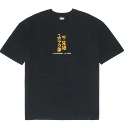 A Thousand Futures 'Tokyo' Embroidered Tee - Black
