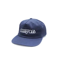 A Thousand Futures x GK 'Country Club' Embroidered Cap - Midnight Navy