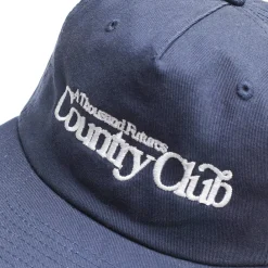 A Thousand Futures x GK 'Country Club' Embroidered Cap - Midnight Navy