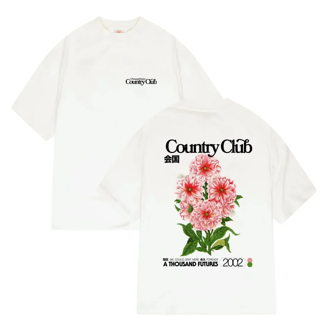 A Thousand Futures x GK 'Country Club' Tee - Off-White