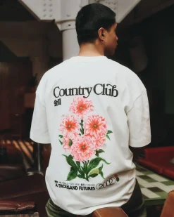 A Thousand Futures x GK 'Country Club' Tee - Ash Grey