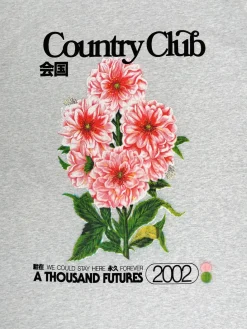 A Thousand Futures x GK 'Country Club' Tee - Ash Grey
