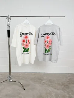 A Thousand Futures x GK 'Country Club' Tee - Ash Grey