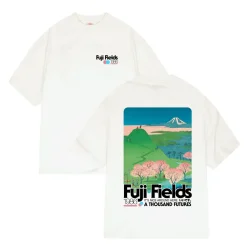 A Thousand Futures x GK 'Fuji Fields' Tee - White