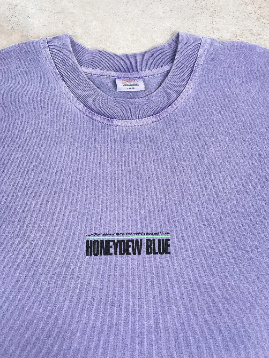 A Thousand Futures x GK 'Strawberry' Vintage Washed Sweater - Lilac