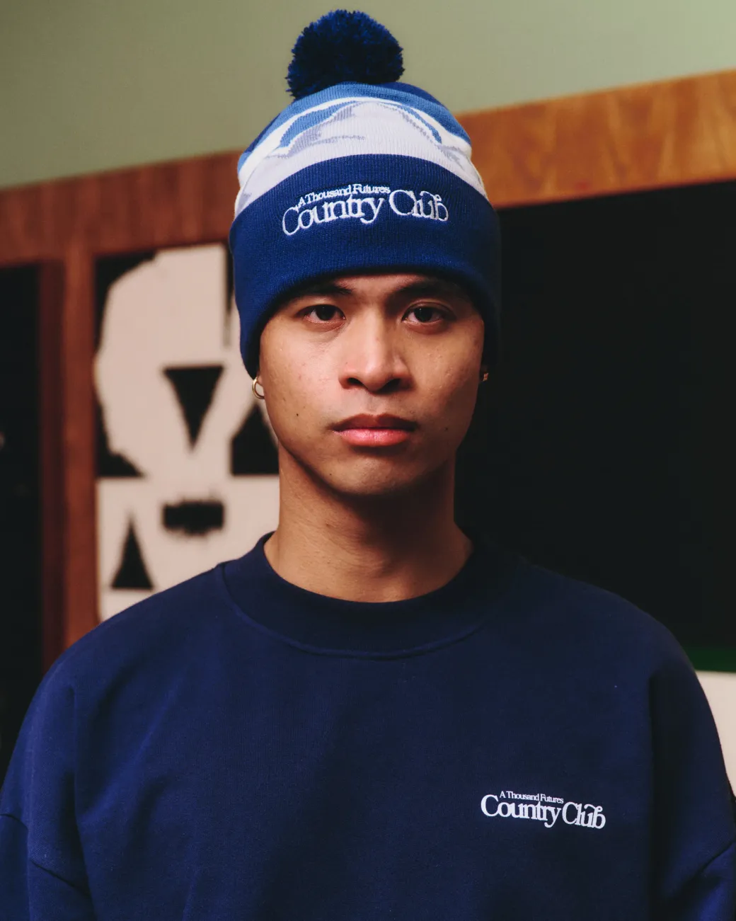 A Thousand Futures x GK 'Takao' Bobble Beanie - Blue