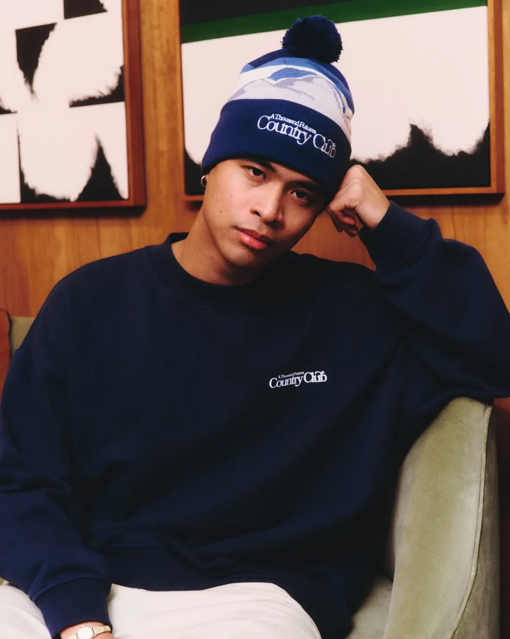 A Thousand Futures x GK 'Takao' Bobble Beanie - Blue