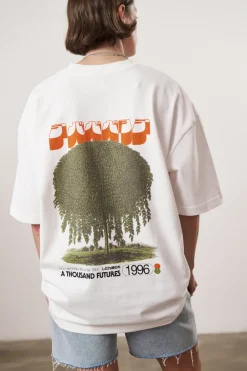 A Thousand Futures x GK 'Weeping Willow' Tee - White