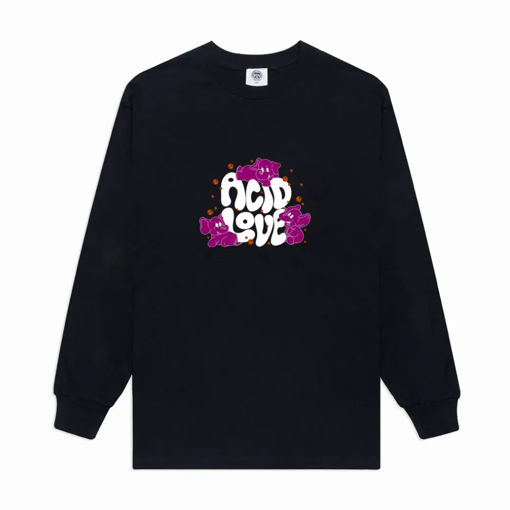 ACID LOVE 0.06 'Fantasy' Longsleeve Tee - Black