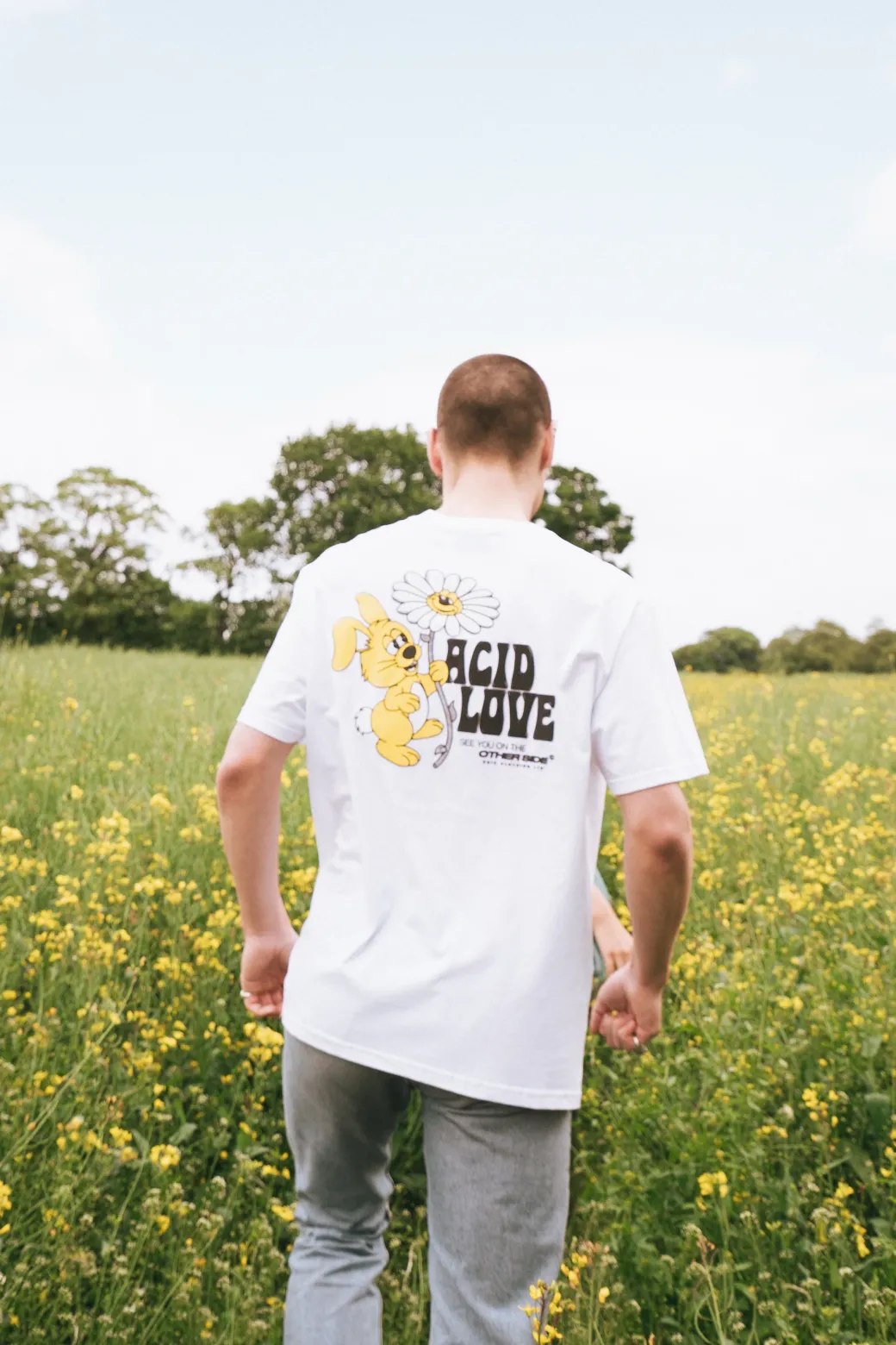 ACID LOVE 0.06 'Other Side' Tee - White
