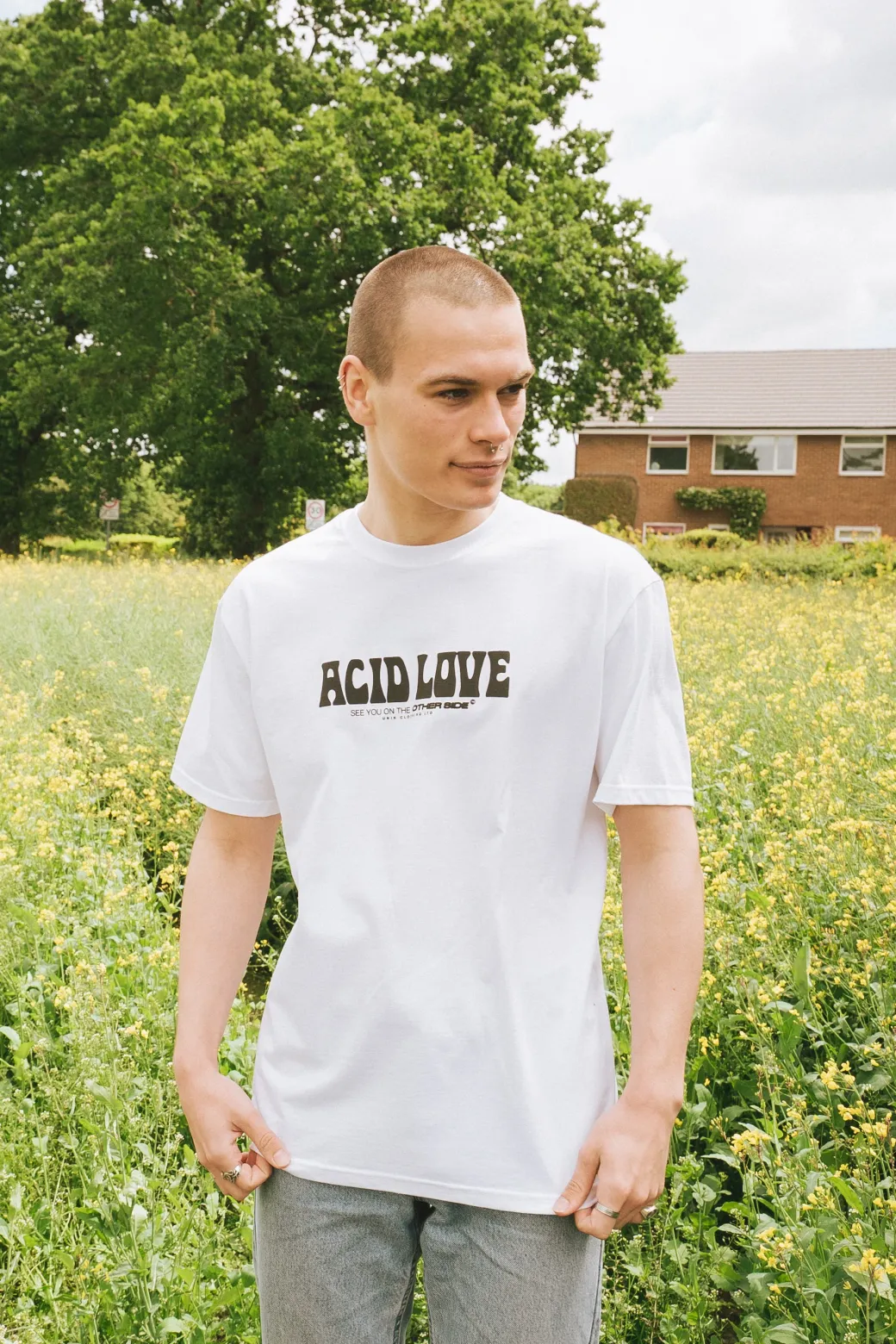 ACID LOVE 0.06 'Other Side' Tee - White