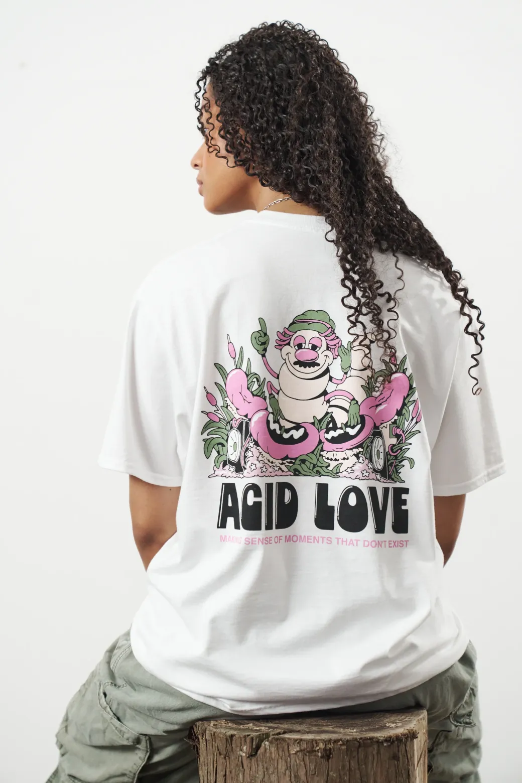 Acid Love 'Moments' Tee - White