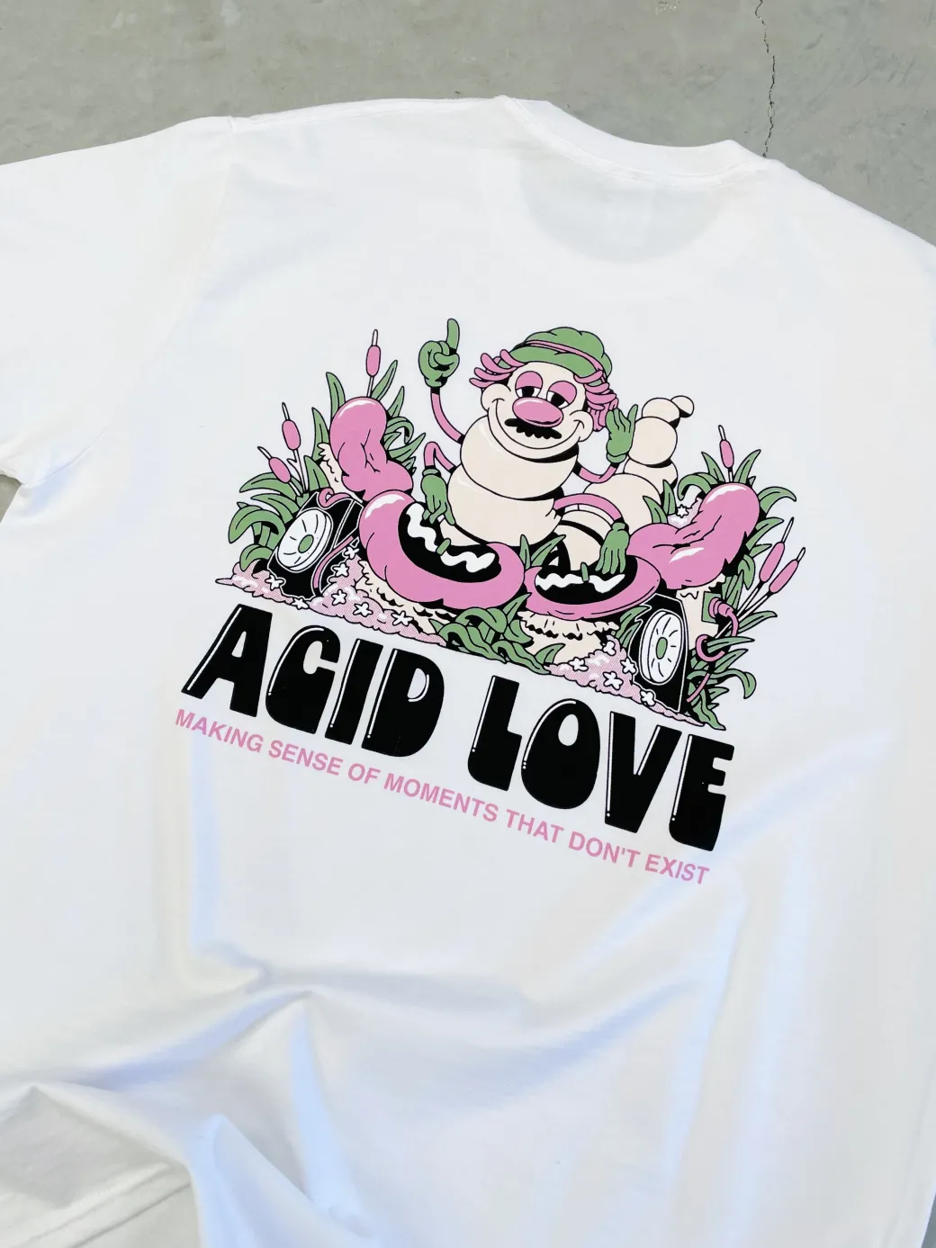 Acid Love 'Moments' Tee - White