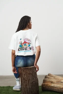 Acid Love 'Mushroom' Tee - White