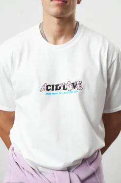 Acid Love 'Mushroom' Tee - White