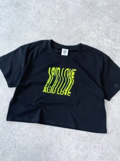 Acid Love WMNS 'Bitmap' Cropped Tee - Black