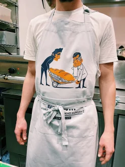 Bada Bing x UN:IK 'Dead Hungry' Apron - Grey