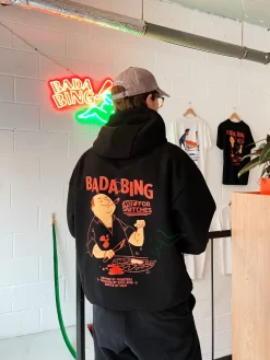 Bada Bing X UN:IK 'Snitches' Heavyweight Hoodie - Black