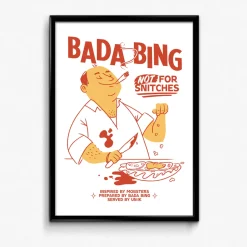 Bada Bing x UN:IK 'Snitches' Print - White