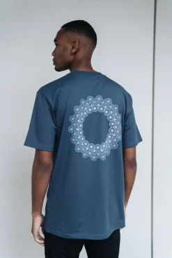 BÄAS 'Sashiko' Petrol Pocket Tee