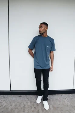 BÄAS 'Sashiko' Petrol Pocket Tee