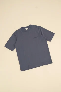 bound Aegean Blue Script Tee
