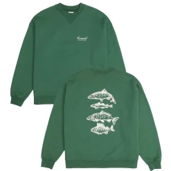 bound 'Angling Club' Sweater - Mid Green