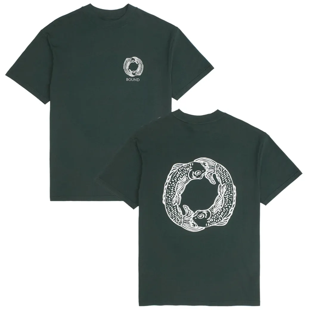 bound 'Angling Crest' Tee - Forest Green