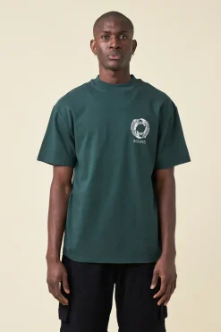 bound 'Angling Crest' Tee - Forest Green