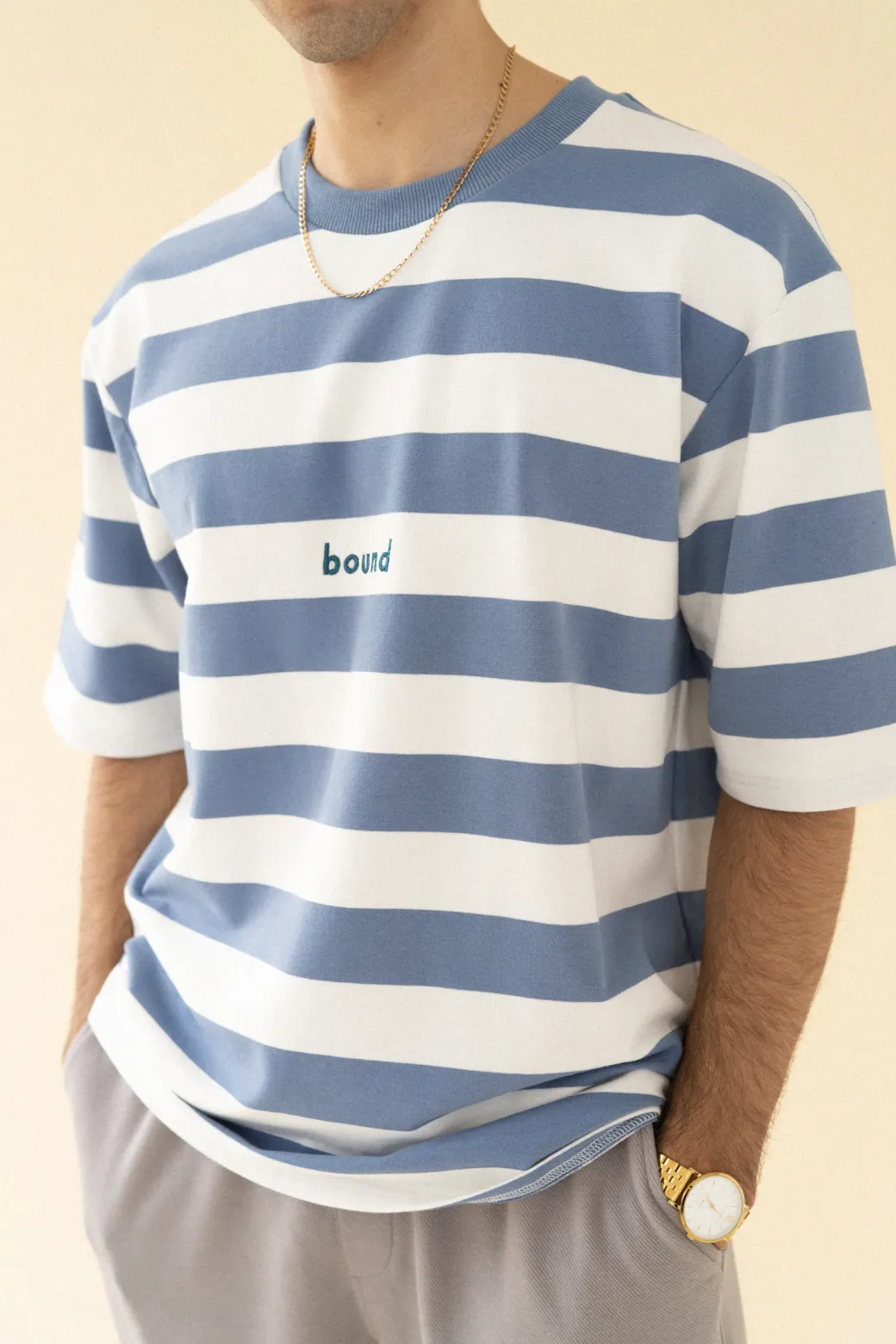 bound 'Arctic' Stripe Tee