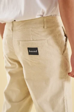 bound 'Barley Cream' Cord Trousers