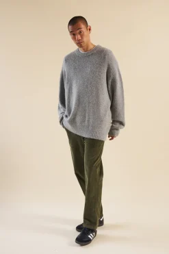 bound Baxter Mohair Blend Sweater - Grey