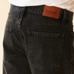 bound 'Brooklyn' Tapered Denim Jean - Stone Washed Black