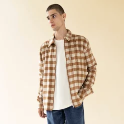 bound 'Butterscotch' Flannel Overshirt