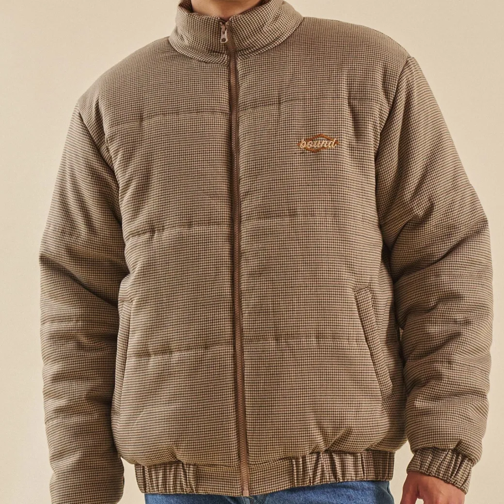 bound Dogtooth Puffer Coat