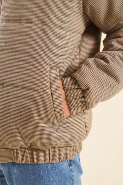 bound Dogtooth Puffer Coat