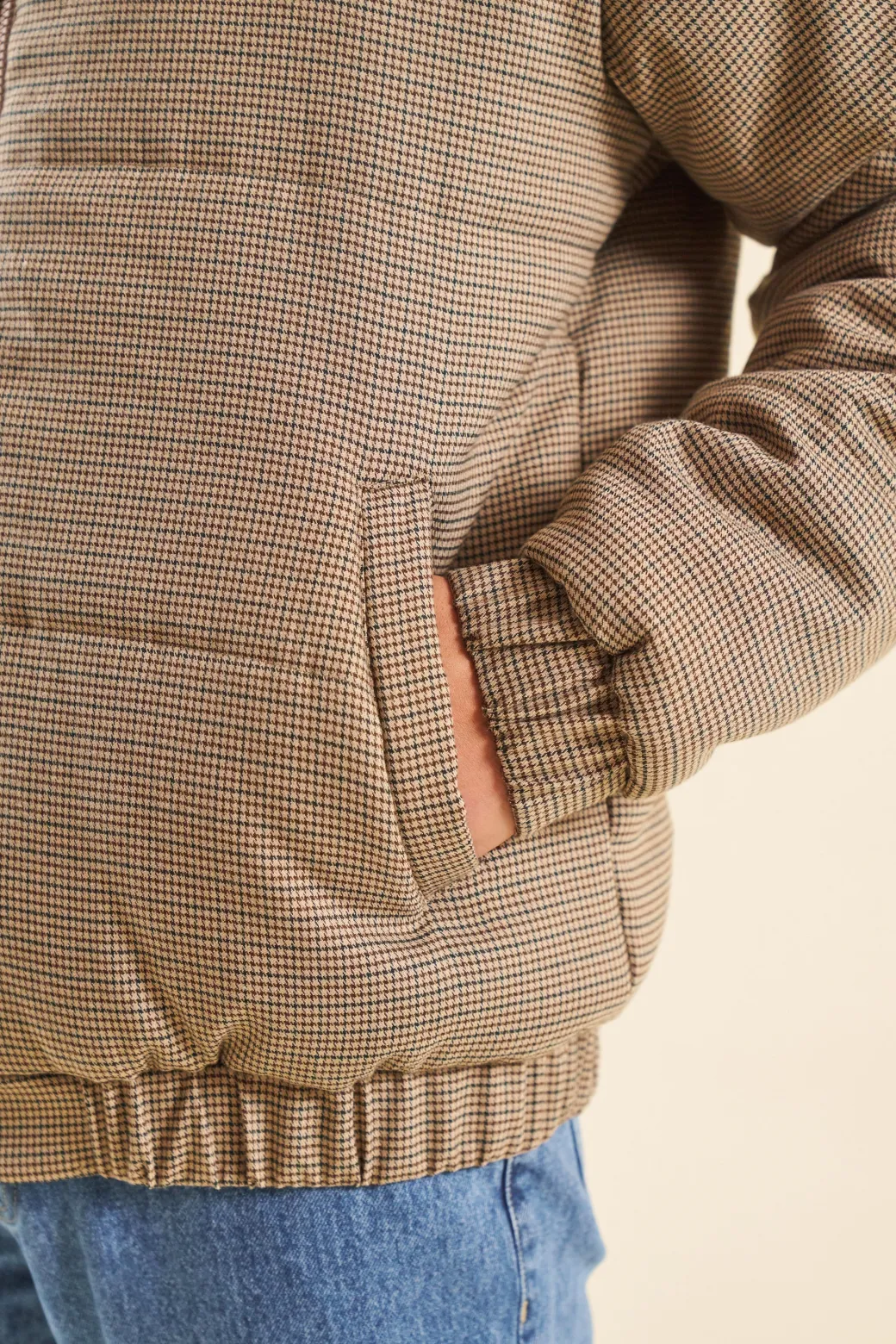 bound Dogtooth Puffer Coat