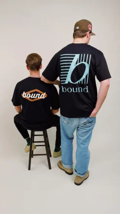 bound 'Grid' Heavy Tee - Black