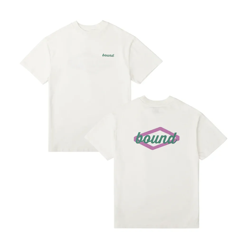 bound 'Hatch' Tee - Ecru