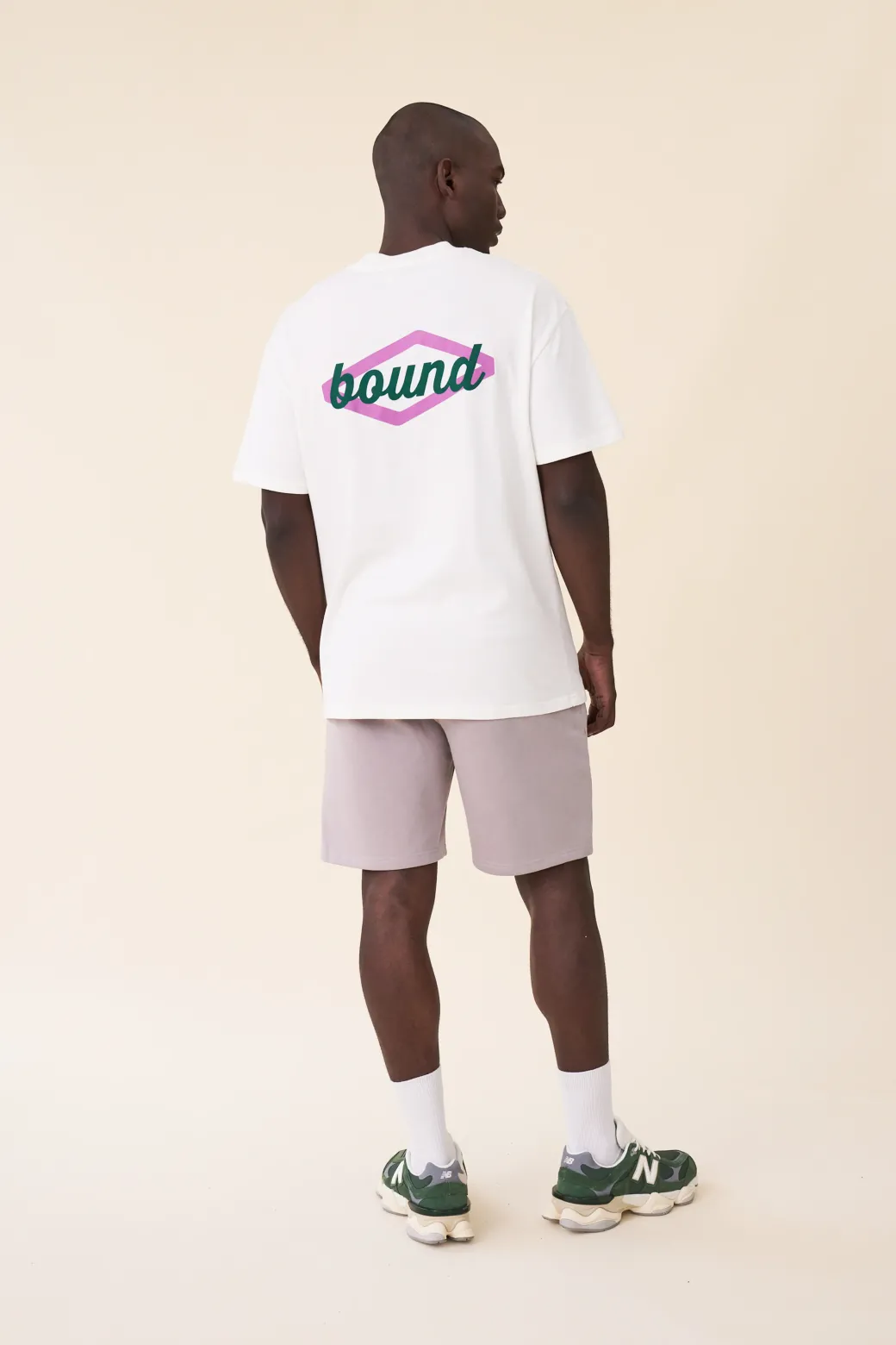 bound 'Hatch' Tee - Ecru