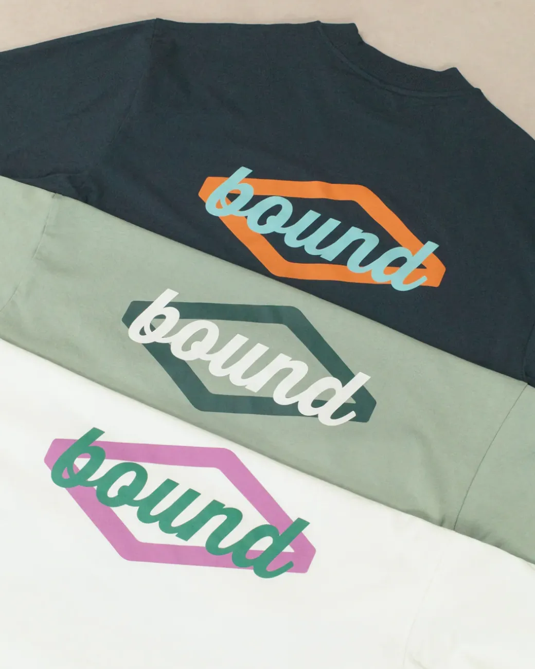 bound 'Hatch' Tee - Ecru