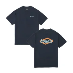 bound 'Hatch' Tee - Navy